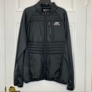 SKECHERS PERFORMANCE Men’s Quilted Puffer Front Zip Up Jacket Black Size Large